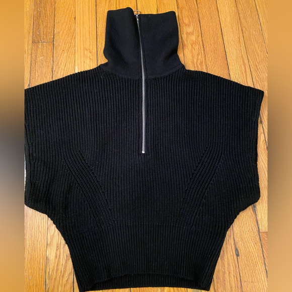 New IRO PARIS  Avona Zippered-Collar Sweater XS $395 - Picture 8 of 14